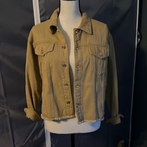 Tan denim jacket
